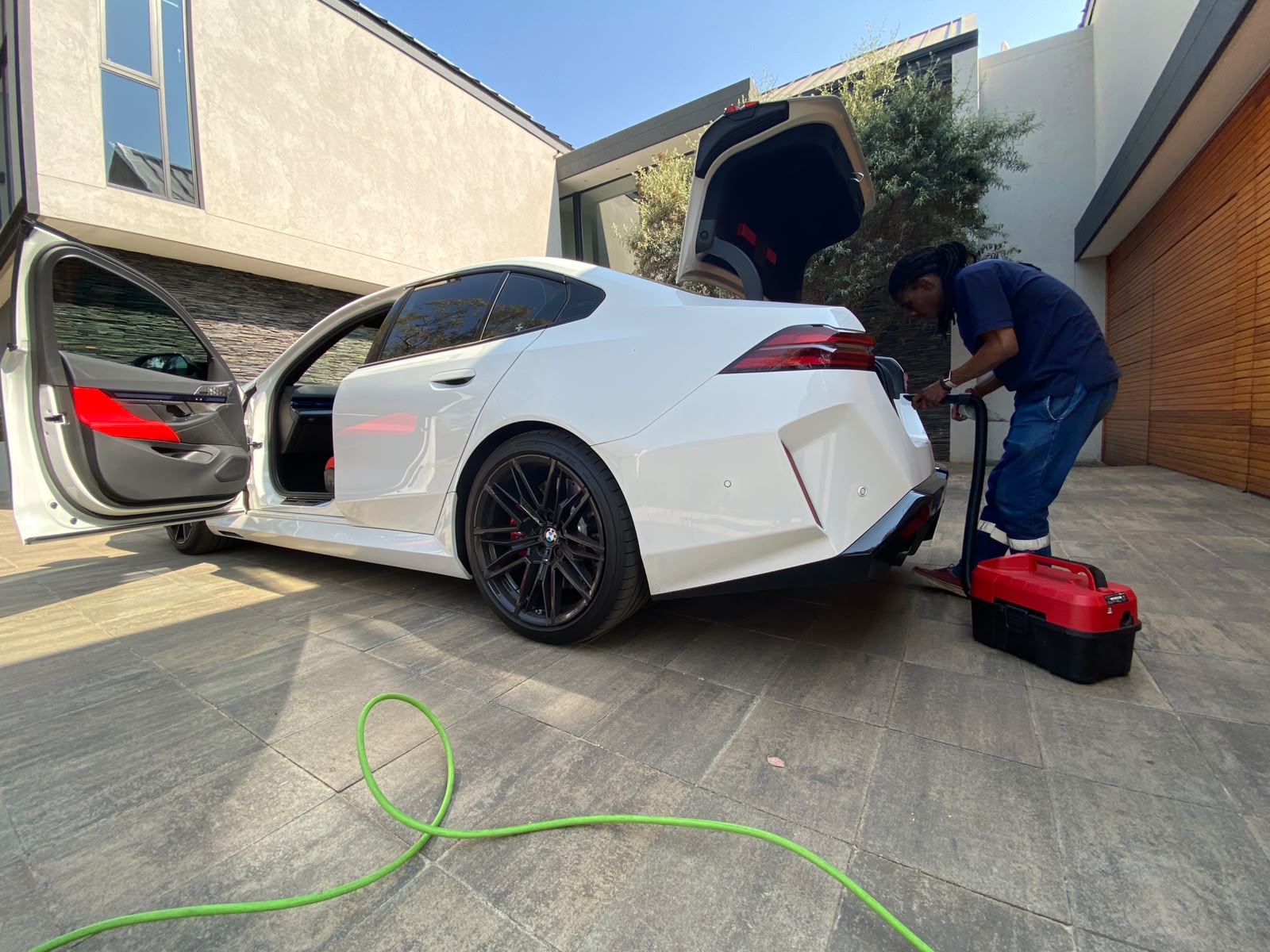 BMW M5 detailed by OTG Mobile Detailing in Johannesburg